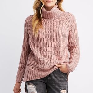 Turtle Neck Tunic Sweater